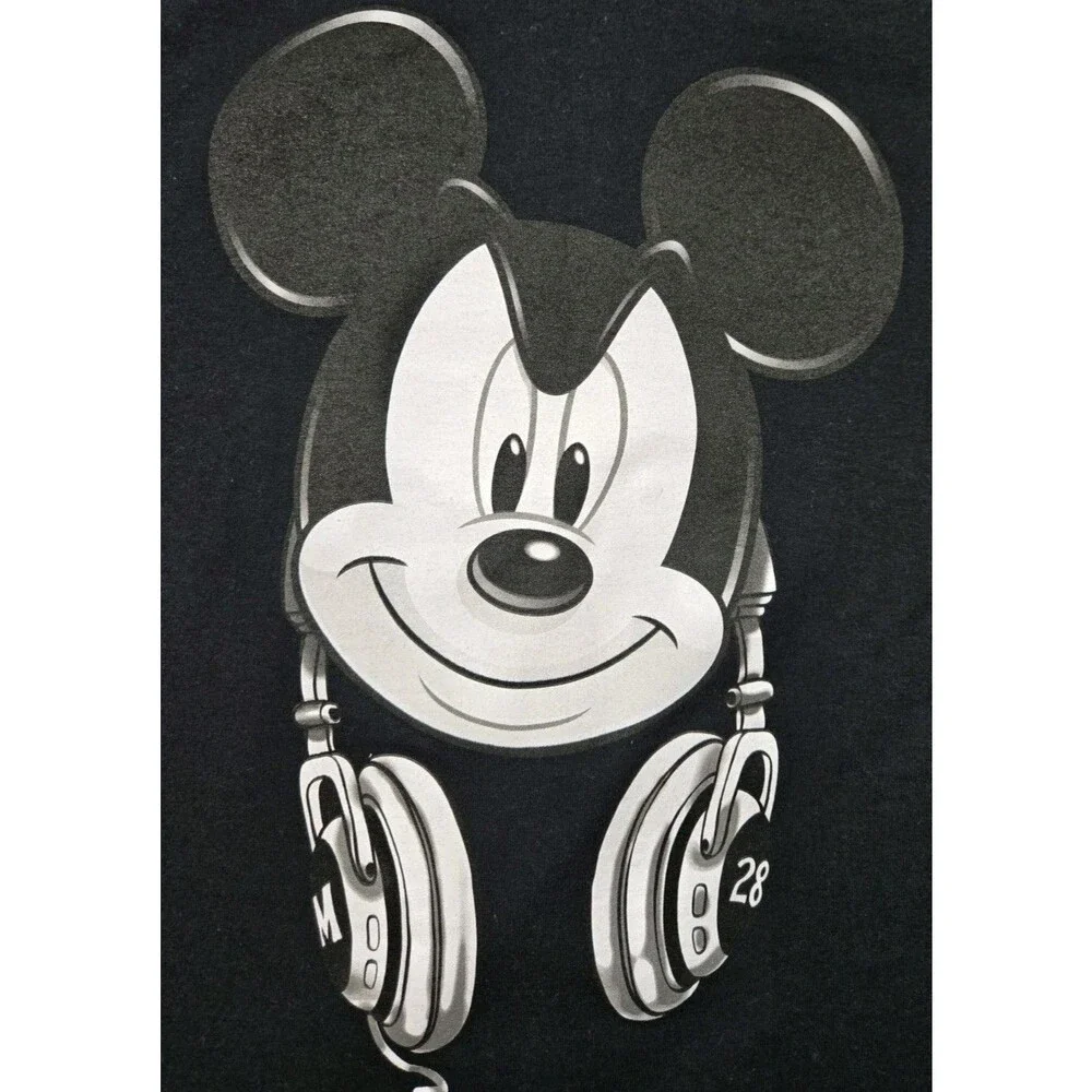 Boys Disney Mickey Mouse Short Sleeve T Shirt Black Large 10/12